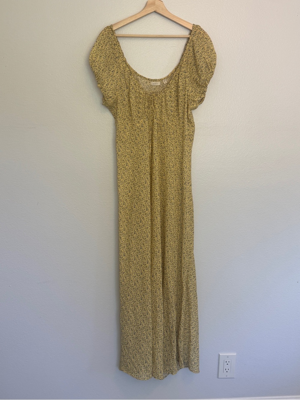 Doen Yellow Floral Maxi Dress